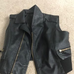 A leather vest